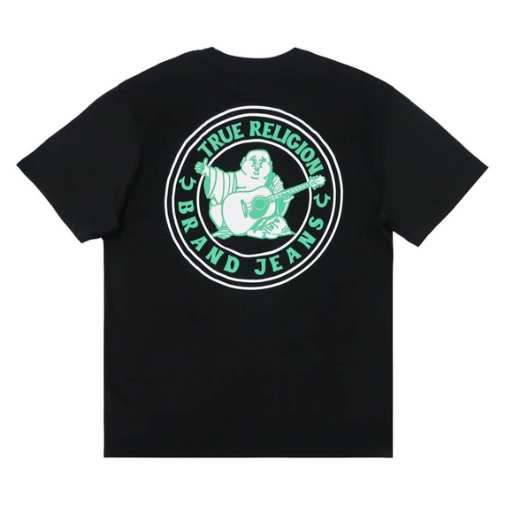 True Religion Men's Buddha Logo Seal Tee T-Shirt - Picture 1 of 2